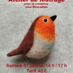 Atelier de feutrage à l'aiguille