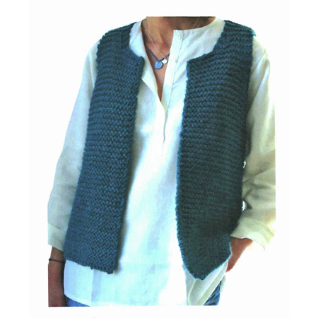 gilet sans manches au crochet femme