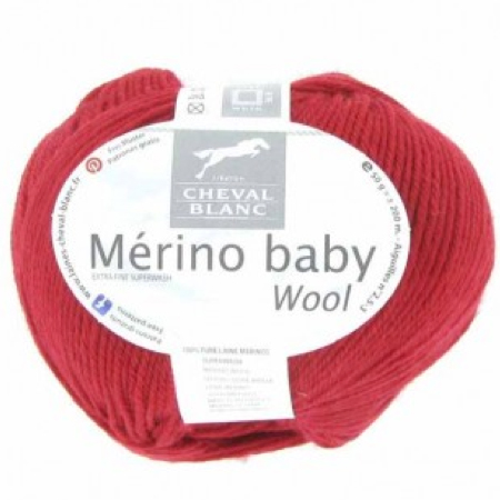 Laine cheval blanc layette rouge (Tricot et Crochet) - A bout De