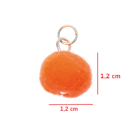mini pompon orange