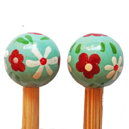 Organisateur En Bois Pour Aiguilles à Tricoter Et Crochets - Support Fleur Creuse - Compatible Tailles US 0-19 (2-15mm) - 31x10x11.5 Cm