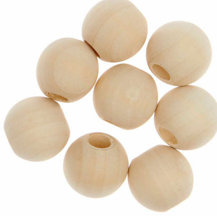Perle macramé bois