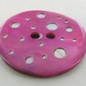 Bouton pois fuchsia