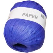 Raphia papier bleu