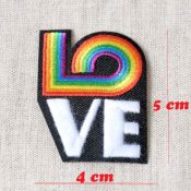 Ecusson love arc en ciel