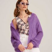 Essentials super kid mohair et soie mauve