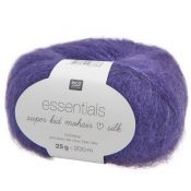 Essentials super kid mohair et soie violet