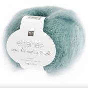 Essentials super kid mohair et soie aqua