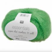 Essentials super kid mohair et soie vert