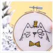 Kit de Broderie - Pochette attrape rêves par Un Chat dans l'Aiguille