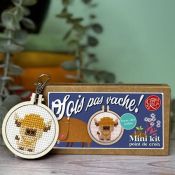 kit point de croix - sois pas vache