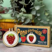 Kit point de croix - pense à ta fraise
