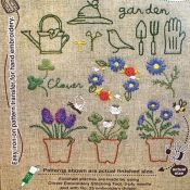 kit broderie prunch needle jardin