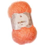 Laine éponge bubble orange