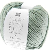 Luxury cotton silk cashermere aqua