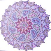 Mandala broderie n° 1