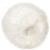 Mohair et soie blanc