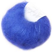 Mohair et soie bleu