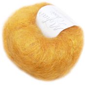 Mohair et soie jaune