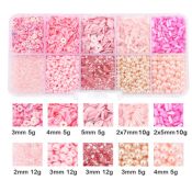 perle rocaille assortiment rose