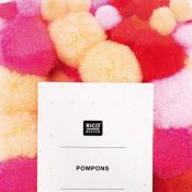 Pompons assortis rose