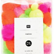 Pompons déco fluo