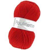 Laine poulinette rouge