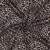 Tissu satin léopard