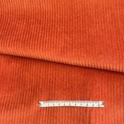 Tissu velours orange