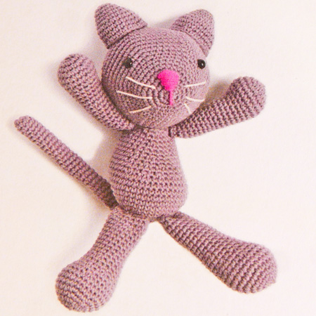 KIT CROCHET AMIGURUMI CHAT-LICORNE 15cm