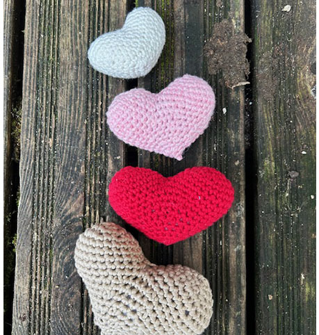 Cœur à crocheter
